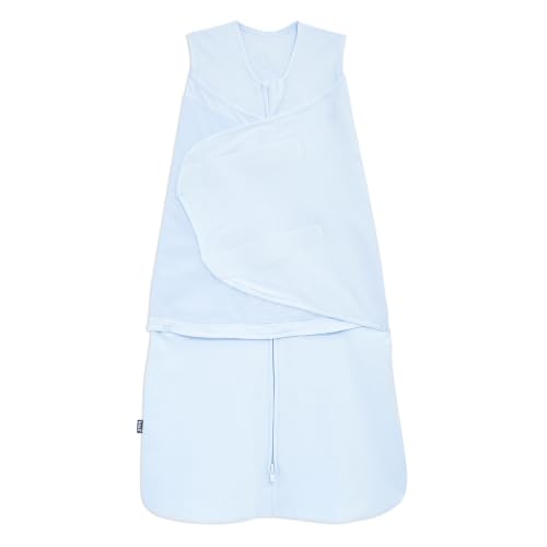 HALO Baby Blue Cotton Swaddle Sleep Sack Newborn 0-3 Months Adjustable