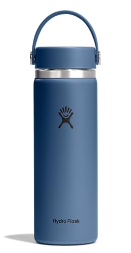 Hydro Flask 20 oz Wide Mouth Insulated Water Bottle in Harbor Blue - Leakproof & Refillable