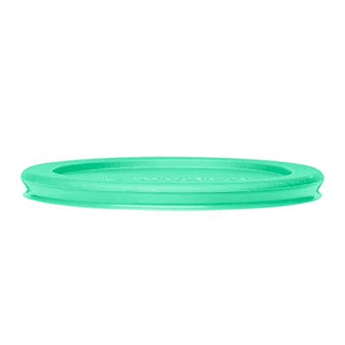 Glass Food Storage Containers Set of 4 - 2-Cup, Mint SnugFit Lids