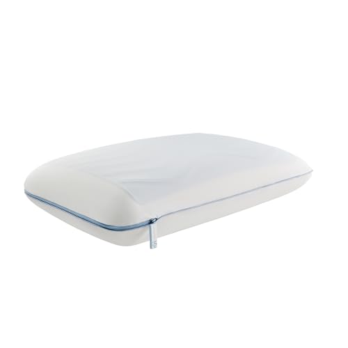 Sealy Dreamlife Standard Cooling Memory Foam Pillow with Gel Cover - Removable Washable Cover, Made in USA
