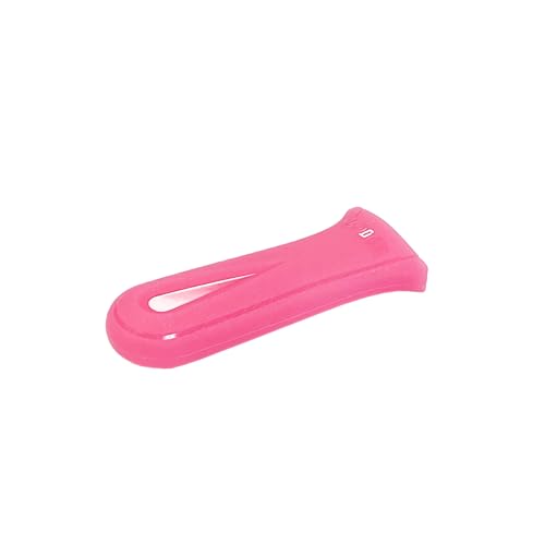 Lodge Silicone Deluxe Hot Handle Holder - Dishwasher Safe Hot Handle Holder Designed for Lodge Cast Iron Skillets - Reusable Heat Protection Up to 500° - Roller-Disco Pink
