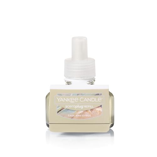 Yankee Candle ScentPlug Refill Sage & Citrus (4 Pack) - Long-Lasting Home Fragrance