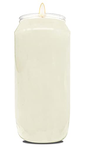 Hyoola 7 Day White Prayer Candles 20 Pack - Tall Pillar Religious Memorial Decor