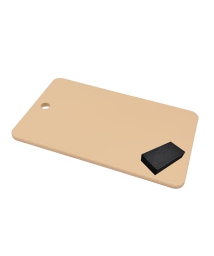 Extra Large Kitchen Rubber Cutting Board 17.32x10.23in Japan with Scraper — 3L