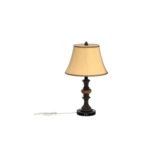 PARTPHONER Bronze Touch Control Vintage Bedside Table Lamps Set of 2 with USB Ports