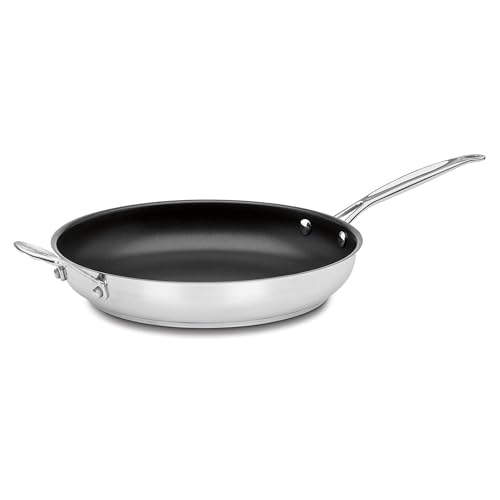 Cuisinart Chef's Classic Stainless Steel Nonstick 12-Inch Skillet with Helper Handle