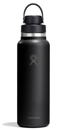 Hydro Flask 40 oz Tonal Black Insulated Stainless Steel Water Bottle with Leakproof Flex Chug Lid