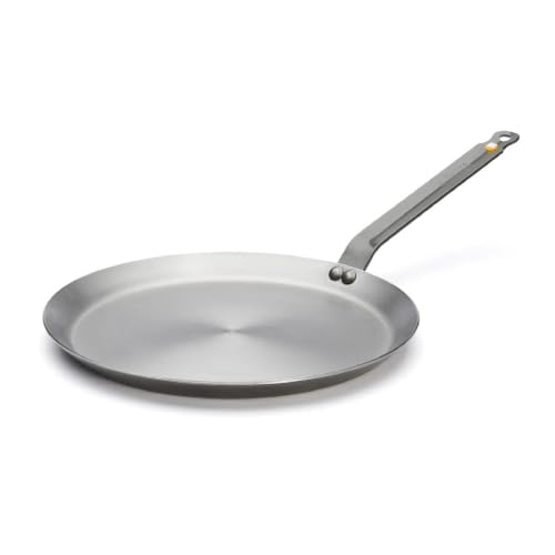 de Buyer 12-Inch Carbon Steel Crepe & Tortilla Pan - Non-Stick French Cookware