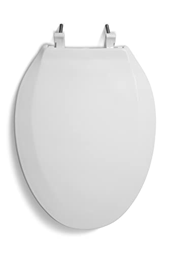 2 Inch Raised Toilet Seat for Seniors Elongated, White, Discreet & ADA Compliant - Variation of THIS listing
