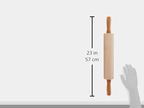 J.K. Adams Maple Wood Gourmet Rolling Pin - 12" x 2.75" for Perfect Baking Results
