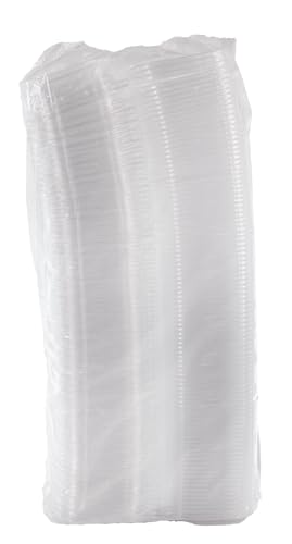 DART CH8DEF 8 oz Tamper-Resistant Food Storage Container with Flat Lid - Case of 200