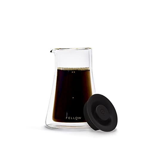 20oz Double Wall Glass Coffee Carafe with Pour-Over Dripper | Heat-Resistant Borosilicate