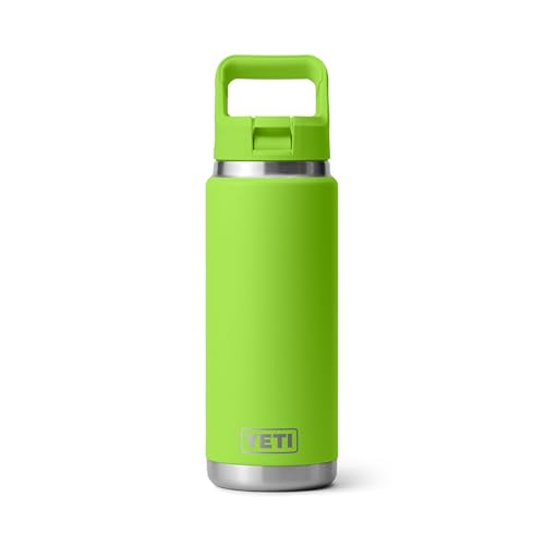 YETI Rambler 26 oz Bottle Venom - Vacuum Insulated Stainless Steel with Color Match Straw Cap