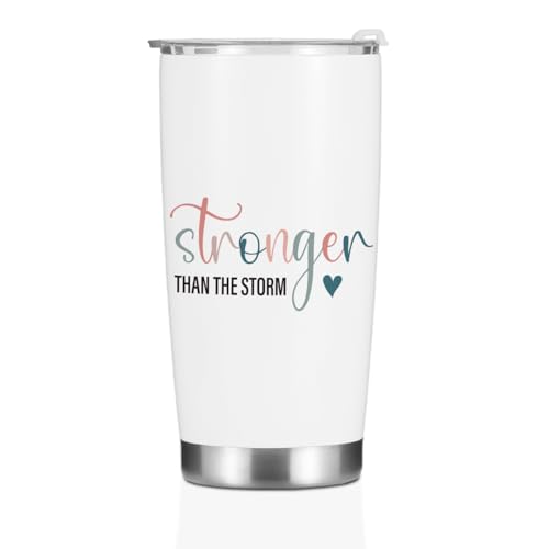 Stronger Storm 1151 Inspirational Quotes Tumbler 20oz Stainless Steel Travel Mug with Lid