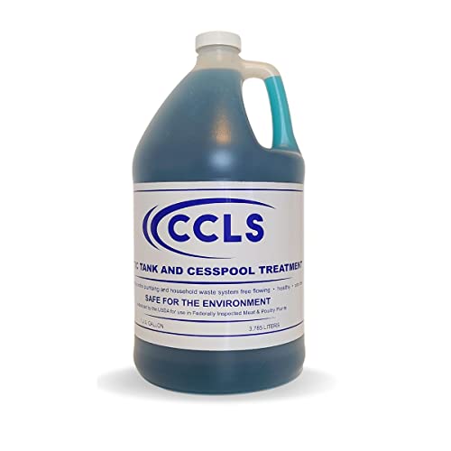 1 Gallon Septic Tank & Cesspool Treatment Additive - Organic Enzyme Bacteria, Non-Toxic & Safe