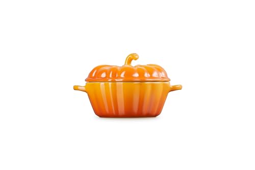Le Creuset 12oz Persimmon Pumpkin Cocotte - Stoneware Mini Casserole