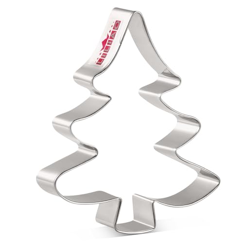 LILIAO Christmas Tree Cookie Cutter 4.3 inch Stainless Steel