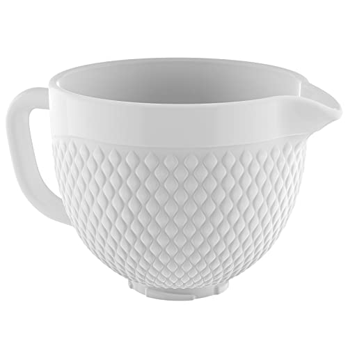 Ceramic Mixer Bowl for KitchenAid Tilt-Head Stand Mixers 4.5-5 Qt