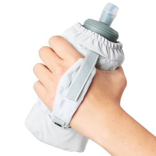 Nathan ExoDraw & ExoShot 2.0 Handheld Running Water Bottle Vapor Grey Blue 18oz