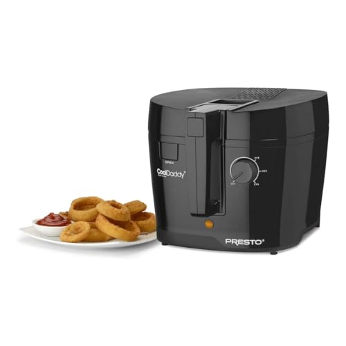 Presto CoolDaddy Deep Fryer - 6-Cup Capacity, Adjustable Thermostat, Cool-Touch