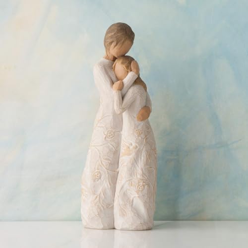 Willow Tree Mother Daughter Figurine - Hand-Painted Resin Sculpture Gift