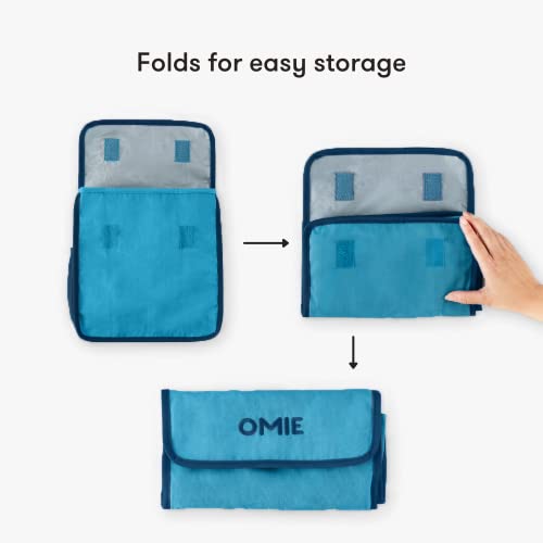 Omie OmieBox Insulated Lunch Bag with Bottle Holder - Blue