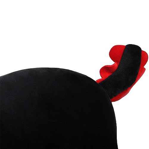 Black Axolotl Plush Pillow Cute and Soft Axolotl Stuffed Animal Kawaii Plushie Toy Great Gift for Kids, 12"
