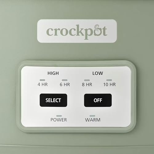 Crock-Pot 6 Qt Locking Lid Slow Cooker - Green, Programmable & Travel-Friendly