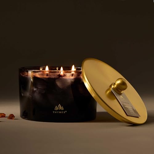 Large 3-Wick Noir Woods Scented Candle – 18 oz Fall Home Fragrance Gift