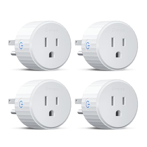Govee Smart WiFi Outlet Plug Set - 4 Pack Compatible with Alexa & Google Assistant