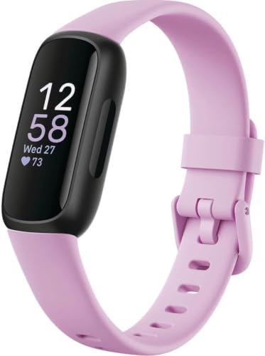 Fitbit Inspire 3 Small & Large Watch Bands - Lilac Bliss & Black Variations