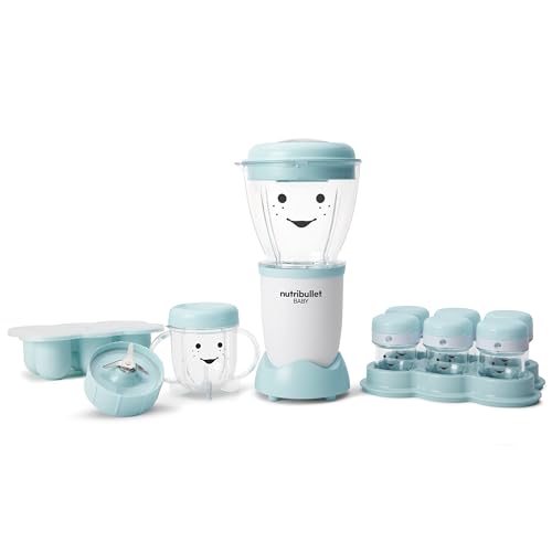 NutriBullet Baby Complete Food-Making System 32-Oz Food Prep Set - White Blue Clear