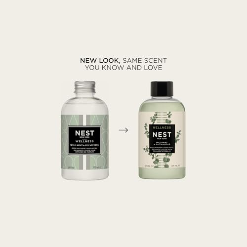 Reed Diffuser Refill Wild Mint & Eucalyptus - Long-Lasting Fragrance