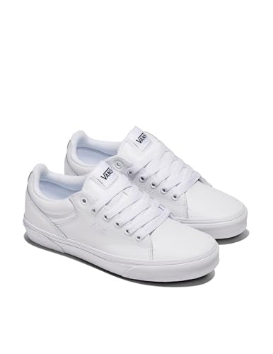 Vans Women's Seldan Low-Top Trainers - White/White 8 Tumble