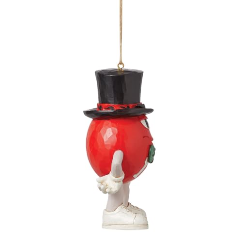 Jim Shore M&M's Red Character Ornament - Holiday Hanging Decor, 4.33 Inch
