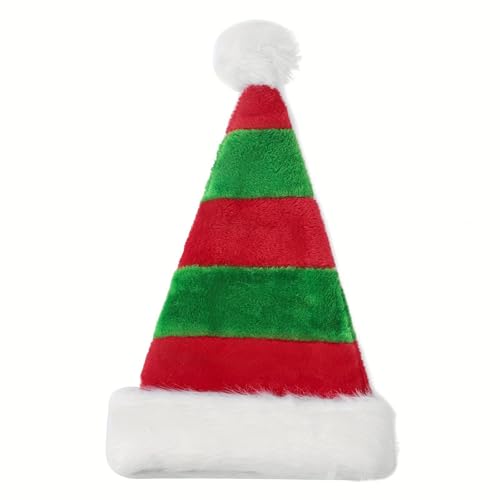 Unisex Velvet Santa Elf Hat for Adults Christmas & Holiday Parties