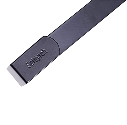 Sattiyrch Matte Black 12-Inch Ultra Slim Over-the-Door Wreath Hanger - Damage-Free Seasonal & Year-Round Decor