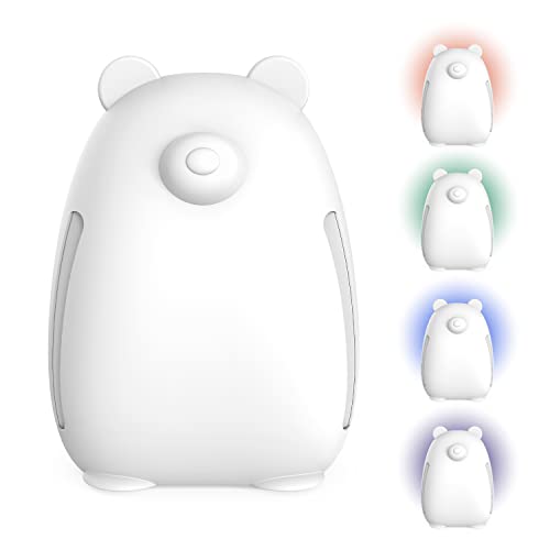 Pure Enrichment PureBaby Bear White HEPA Air Purifier with UV-C Nightlight