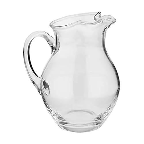 80 Ounce Glass Pitcher - Large Elegant Water & Beverage Serveware with Spout