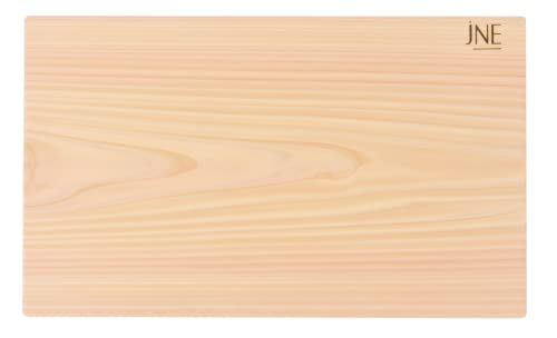 Hinoki Cypress Wood Cutting Board - Reversible 19.8" x 12" x 1" - No Joint, Solid Single Piece - Ideal for Kitchen & Serving