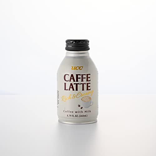 UCC Ready-to-Drink Caffe Latte 8.79 Fl Oz Pack of 24 Japan Imported