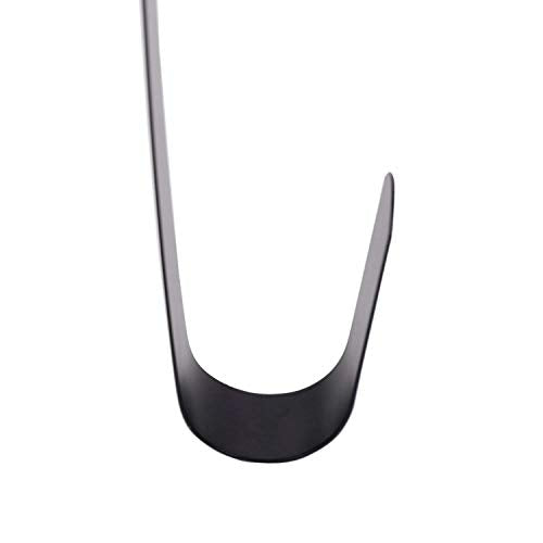 Sattiyrch Matte Black 12-Inch Ultra Slim Over-the-Door Wreath Hanger - Damage-Free Seasonal & Year-Round Decor