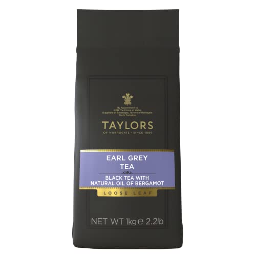 Taylors of Harrogate Earl Grey Loose Leaf Tea 35.3oz - Full-bodied Black Tea with Bergamot Flavor