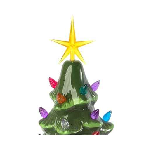 Creative Hobbies Gold Stars for Ceramic Christmas Tree Lights Plastic Light Decorations - Replacement Parts Christmas Tree Ornaments | 2 Pack