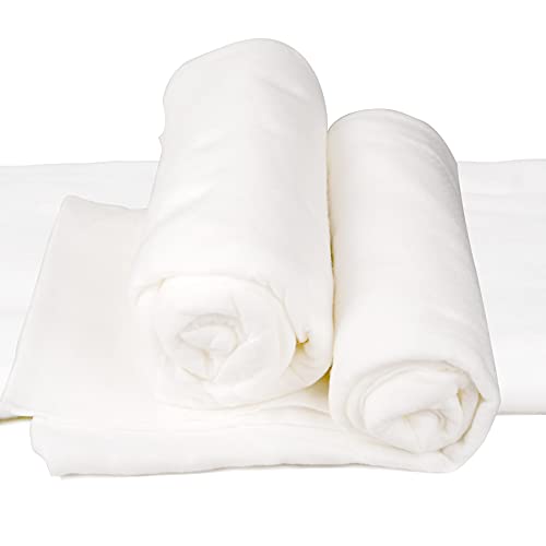 2 Pack Christmas Snow Rolls - 3 Foot X 8 Foot Artificial Snow Blankets for Christmas Decorations