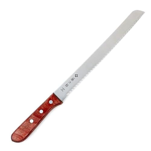 Tojiro Japan Handmade Bread Knife 14.75" Stainless Steel & Wood Handle