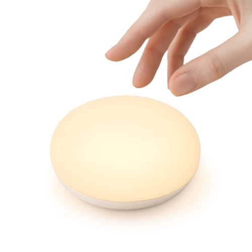 Portable Baby Night Light with Flip & Touch Control - Egg Shape Nursery Lamp