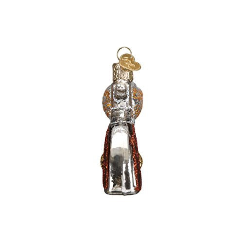 Old World Christmas Western Revolver Glass Blown Ornament - Handcrafted Western Collection