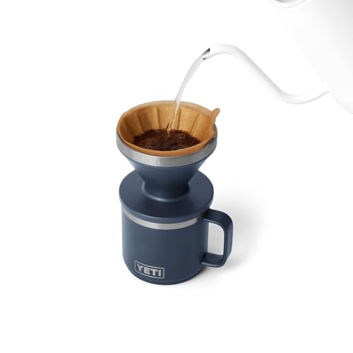 YETI Pour Over Coffee Maker Accessory Navy Fits All V60 Filters Durable Stainless Steel