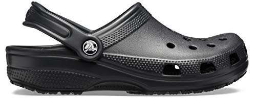 Unisex Classic Clogs for Women and Men - Black, Size 8 Women / 6 Men